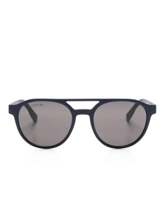 Lacoste round-frame sunglasses - Blue