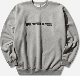 Wtaps Men s Brick Crewneck Sweatshirt Ash Gray