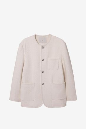 Dunst Leichte Jacke mit Rundhalsausschnitt aus Tweed