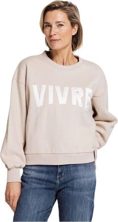 Zhrill Zhtera Sweatshirt - Dames - Sweatshirts & Hoodies - Beige - Maat: M Katoen