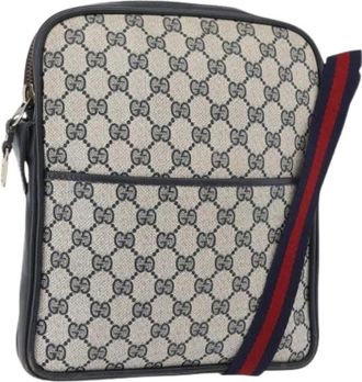 Gucci Pre-owned Vintage Schoudertas - Dames - Vintage Schoudertas - Beige - ONE Size - Leer - Vintage