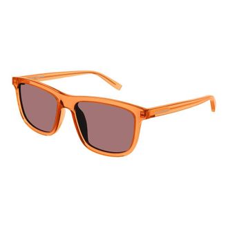 Saint Laurent SL501005 Square Full Rim Sunglasses - Orange