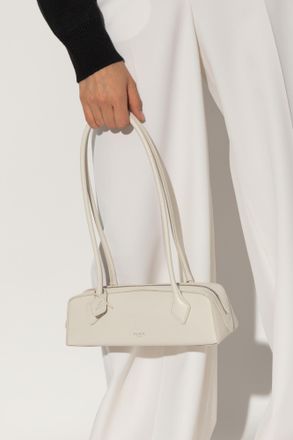 Alaia Shoulder Bag Small Le Teckel, Womens, White