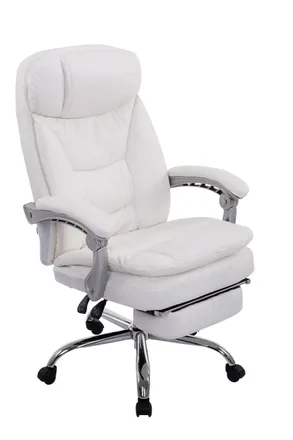 Clp Sedia Ufficio Xl Troy In Similpelle Bianco