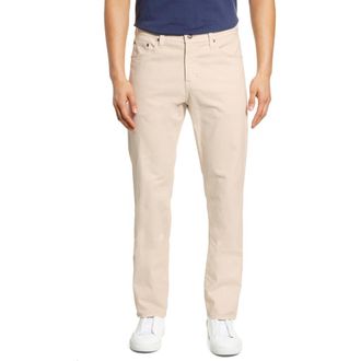 AG - Adriano Goldschmied SUD Print Slim Straight Leg Pants in Howe Ivory Dust at Nordstrom Rack, Size 30 X 32