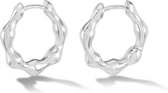 Dower & Hall Waterfall Hinged Huggie Hoops