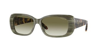 Vogue Eyewear VO2606S Polarized 30728E Womens Sunglasses Green Size 55