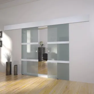 vidaXL Vidaxl - Porta Scorrevole Doppia In Vetro