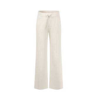 Seductive Wide Trousers, female, Beige, XS, Light Jersey - creme