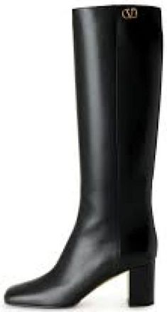 Valentino Heeled Boots, female, Black, Size: 10 1/2 US Golden Walk Boots