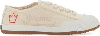 Vivienne Westwood Beige Canvas Sneakers