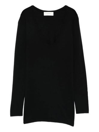 Lisa Yang Amalea scoop-neck top - Black