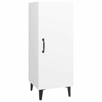 vidaXL Vidaxl - Aparador De Madera Contrachapada Blanco 34,5x34x90 Cm