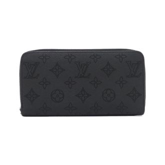 Louis Vuitton Black Mahina Leather Long Wallet (Bi-Fold) (Pre-Owned)