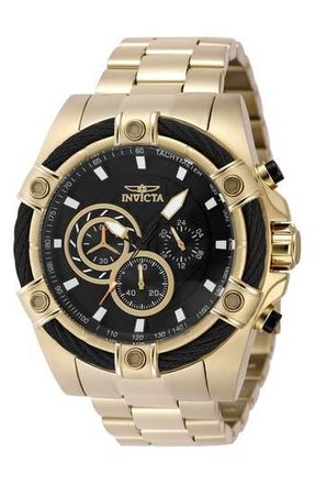 Invicta Bolt Chronograph Bracelet Strap Watch, 52mm in Black at Nordstrom Rack, Size 52 Mm