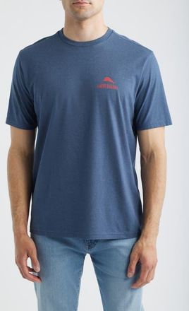 Tommy Bahama Run, White & Brew Graphic T-Shirt in Navy Heather at Nordstrom, Size Xxx-Large