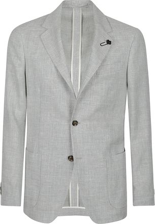 Lardini Roma Textured Virgin Wool-Blend Blazer