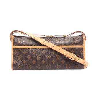 Louis Vuitton Pre-owned Cross Body Bags, female, Brown, Size: ONE SIZE Pre-owned Popincourt Monogram Coated Canvas Shoulder Bag