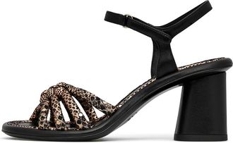 Loriblu Sandaal met Hoge Hak - Dames - Sandalen met hakken - Veelkleurig - 39 EU - Leer - Schoenen