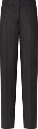 Cruna Mitte Broek - Dames - Straight fit broeken - Zwart - S - Wol - Broeken