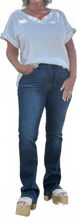 Judy Blue Not Your Basic Babe Bootcut Jeans In Dark Wash
