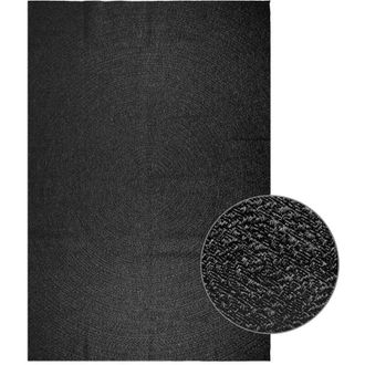 vidaXL Rug ZIZUR Anthracite 240x340 cm Jute Look Indoor and Outdoor vidaXL