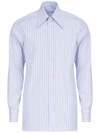 Maison Margiela striped cotton shirt - Blue