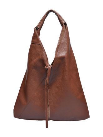 Anna Luchini Bordeauxrood Rundleer Tas