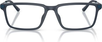 Emporio Armani 0ea3268u Rectangular Matte Finish Eyeglasses with Textured Temples