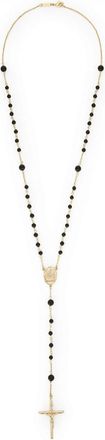 Dolce & Gabbana BEADED CROSS NECKLACE Size: OS, colour: VARIOUS