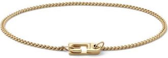 Miansai Mens Mini Annex Bracelet in Gold Vermeil Polished at Nordstrom, Size Medium
