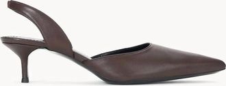 Staud Womens Sebastian Slingback Shoe In Espresso