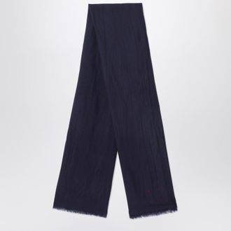 Destin Navy blue wool scarf