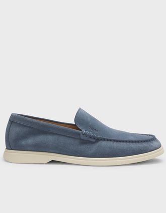 HUGO BOSS Mens Sienne Loafers Blue - Size: 11