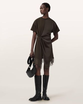 AllSaints Lana Lace Mini Dress