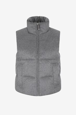 Max Mara Kurze Strickjacke mit Stehkragen aus Kaschmir Camoroso