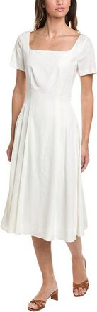 Brooks Brothers Linen-Blend Midi Dress