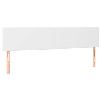 vidaXL Testiera 2 Pz Bianco 80x5x78/88 Cm In Similpelle - Vidaxl