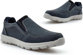 Generic Mens Memory Foam Shoes Size 6 Boys Shoes Size 9 Memory Foam Shoe Mens Casual Shoe Lightweight Slip On Casual Sizes 6-12 Navy 6 UK
