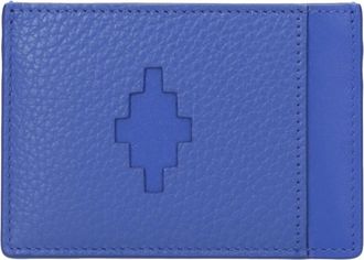 Marcelo Burlon Portemonnee - Heren - Portefeuilles - Blauw - ONE Size - Leer - Accessoires