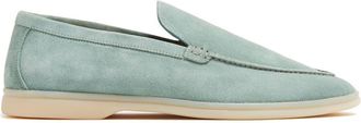 Scarosso Ludovico suede loafers - men - Leather/Suede/Rubber - 41 1/2 - Green