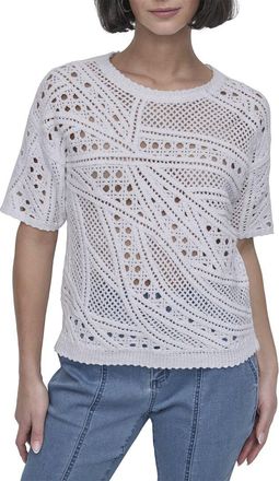 DKNY Dkny Crochet Sweater Top