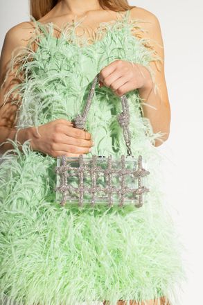 Cult Gaia Bess Handbag, Womens, Silver