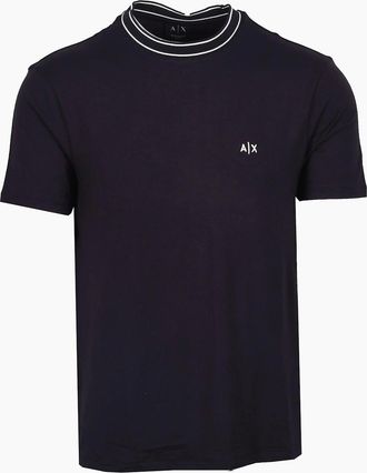 A|X Armani Exchange Mens ARMANI EXCHANGE T-SHIRT DEEP NAVY - Size: 42