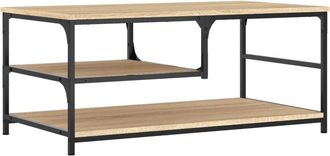 vidaXL Mesa De Centro Madera De Ingenier&iacute;a Roble Sonoma 90x49x40 Cm Vidaxl