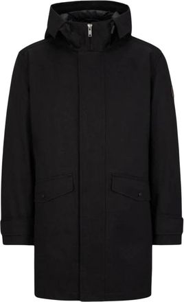 HUGO BOSS Osonic Jacket - Heren - Parka Jassen - Zwart - 2XL - Denim - Jassen