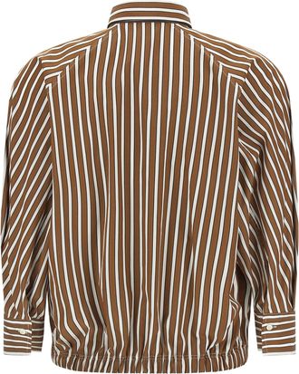 Brunello Cucinelli Womens Brown Cotton Blouse