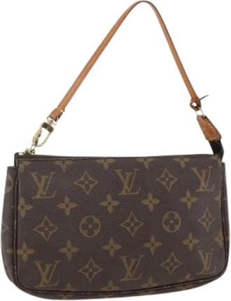 Louis Vuitton Pre-owned Shoulder Bags, female, Brown, Size: ONE SIZE Pre-owned Monogram Pouch