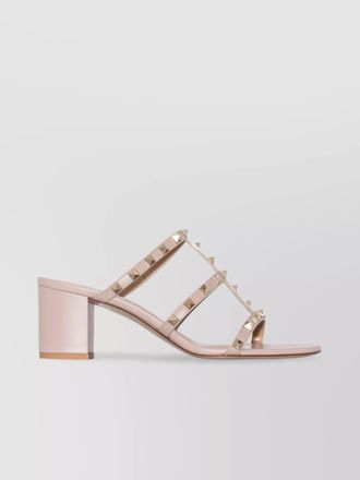 Valentino Garavani leather rockstud mules
