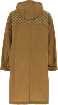 Gucci Mens Trench Coat Beige Nylon